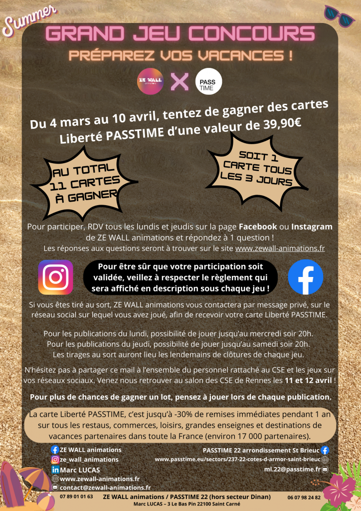 Grand jeu concours